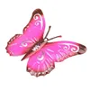 Dekorativa figurer 3D Metal Farterfly Yard Decor Hollow Out Garden Stor färgglada 5 -delar