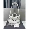 Balencig le Cagole épaule Neo Designer Femmes Sac City City Motorcycle Sacs Luxury Geatine Cuir Crossbody Pobrayt Purse Purse Classic Crocodile Skin Handba Sysq