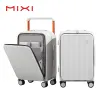 荷物ミキシフロントラップトップポケットスーツケースワイドハンドルトラベルスーツケースメン20''Carryon Luggage Women PCアルミニウムフレームトロリーケース24 ''