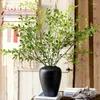 Kwiaty dekoracyjne symuluj zielone rośliny salon Dekoracja stolika do jadalni domowy dzieł kwiatowy i aranżacja kwiatowa
