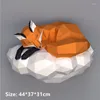 Украшение вечеринки 3D Paper Paper Sleep Diy игрушки Хэллоуин детская спальня декор стены декор художественные украшения дома