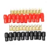 Storage Bags Terminal Spade Fork Adapter Connector Plug Crimp Barrier Spades Speaker Wire Plug-4GA