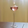 Titulares de vela Lâmpada de óleo Creative Glass Candlestick Decoração Nórdica Romântica Simples Simples Modern Home Desktop sem manteiga sem fumaça