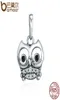 Style Hot Sale 925 Sterling Silver Lovely Animal Owl Pendant Charms Fit Women Charm Armband Halsband Diy Jewelry5821520