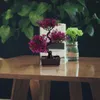 Fleurs décoratives fausses plantes chambre esthétique artificielle arbuste arbuste extérieur faux vert