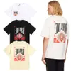 summer rhude tshirt Niche RHUDE playing card printed pure cotton short sleeved T-shirt for men women street trendy bottoms versatile t-shirt SONF