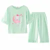 Frühlings Sommer Kinder Kleidung Prinzessin Pyjamas für Mädchen Teenager Kinder weich