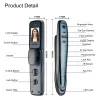 Kontroll 3D Ansiktsigenkänning Digital Printing Door Lock WiFi App Palm Fingerprint Automation Electronic Smart Code Password RFID Locks