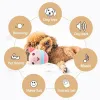 Toys Active Moving Pet Plush Toy Music Vibration Humpeln Ball quietschende Bewegung für kleine mittelgroße Hunde Dropshipping