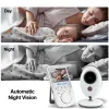 Camera VB605 Wireless LCD Audio Video Baby Monitor Radio Nanny Music Intercom Ir 24H draagbare babycamera Baby Walkie Talkie -babysitter