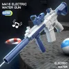 2024 Novelty M416 Boys and Girls Gun Electric Water Gun entièrement automatique Shooting Toy Beach Summer Gift 240422