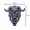 Ceramics Devil Skull Door God Silicone Mold är lämplig för hemdekoration DIY hartsbetongmodell som gör ischokladkaka verktyg