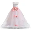 Girls Princess Lilac Pageant Long Robe Kids Tulle Prom Ball Robes