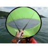 Accessoires Kayak Boat Wind Sail Canoe Sup Paddle Board Sail avec fenêtre transparente Pêche aviron Airon gonflable extérieur dérivant pliable