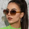 SightToo Fashion Rimless Sungasse Brand Designer Gradient Sun Glasses Luxury Trimning Frameless Eyeglasses Ladies 240417