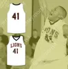 Niestandardowy numer nazwiska Męscy młodzież/dzieci Andre Iguodala 41 Lanphier High School Lions Biała koszulka koszykówki 1 TOP STITCHED S-6XL