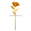 Decoratieve bloemen kransen 24k folie vergulde gouden rozenbloemkamer decor dondert liefde decoraties minnaar creatieve moeders/valentijnsdag gi dhcvr