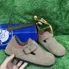 Designer Clogs Sandals Slide Shearling Mules Slippers Cork Flat Fashion Suede Summer Leather Slides Favourite Beach Women Men