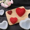 Cerámica 3d amor corazón silicona molde dajera bricolaje hecho a mano Aromaterapia de yeso de yeso para jabón de fabricación de jabón kit de regalos para el hogar