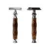Shavers Double bord Razor Men Shaver Tools de rasage classique Face Sécurité Razor Blades Homme Machine de rasage Bamboo Razor Hair Fair