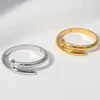Mode nagelring kvinna lyx ring smycken par älskar ringar rostfritt stål legering guldpläterad process mode tillbehör aldrig 195w