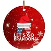 Dekoracje świąteczne pozwól, aby Brandon Acrylic Cendants Ozdoby FJB wisiorek świąteczne drzewo wiszące prezent 18 stylów upuszczenie dostawy do domu dha7u