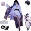 Costumes de anime Cosplay Cosplay Genshinimpact Cosplay Wanderer vem para a festa de carnaval vem