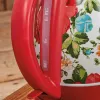 Kettles Vintage Floral Electric Kettle, Red, 1.7Liter tea kettle