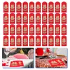 غلاف الهدايا 60pcs مهرجان صيني المظلات الحمراء حزم فريدة لاستخدام الزفاف