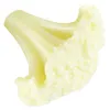 Fleurs décoratives Modèle de chou-fleur faux verts verts Broccoli Plastic Slice décorer les cadeaux d'enfants PVC réaliste