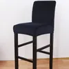 Couvercles de chaise en velours couverture de barre de tissu extensible étendue des housses de siège élastique lavable pour la cuisine de banquet El Office