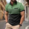 Chemises pour hommes Boutique Mens Shirt Summer Version Summer Cold et respirant Collier à manches courtes YQ240422