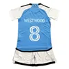 24 25 Charlotte FC Kids Kit Soccer Jerseys Tuiloma Westwood Dejaegere Byrne Joao Pedro Bingham Home Football Root