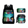 Backpack Harajuku Creative Classic Garten of Banban 3D Print 3PCS/UNIT