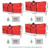 Bolsas Bolsa de armazenamento de árvore de Natal Fits5 6 7 9 Ft Árvores artificiais plástico Bolsa de Natal à prova d'água Plástico Slot de Cartão de Rotulagem Durável