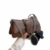 Sac à épaule à chaîne de couleur unie pour femmes sacs à main en cuir PU 2023 marque de luxe vintage dame crossbody sac café noir t8rl #