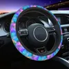 Stuurwielafdekkingen Bloemauto Cover Anti-Slip Floral Protective Car-Styling Interior Accessoires