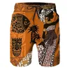 Men's Shorts African Men Beach Summer Swimwear Surfing Board Quick Dry Casual Sportwear Swimming Trunks Boy