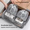 Bags 5pcs Shoes Storage Bag Nonwoven Travel Portable Shoes Bag Drawstring Dust Large Capacity Garment Classification Hanging Bags