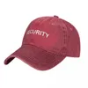 Ball Caps Security Lette Denim Baseball Cap Word logo kpop hip hop chapeaux printemps de haute qualité hommes femmes classiques imprimées