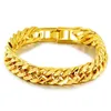 Saiye 9 mm 24k Bracelets de couleur en or pur pour hommes Bracelettes de chaîne de femmes Bracelet Bracelet Bijoux en or africain Bijoux 240419