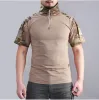 T-shirty letnia armia wojskowa T koszule Mężczyźni Outdoor Tactical Shirt Szybkie suszenie Ubrania polowa