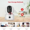 Moniteurs HD 4MP WiFi Camera PTZ Duallens DualScreen Baby Monitor Camera Auto Tracking Humanoid Detection Support OnVif SECUIRTY CAME