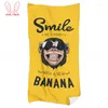 Полотенце смешное мультфильм желтые банановые пляжные полотенца будь застенчивы сильные солнцезащитные очки с большим взрывом