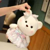 Belle fille coeur ours ours en peluche toys kawaii animaux sfuffés doux bébé somnifère poupée valentines jour pour les accessoires selfie 240422