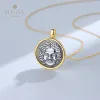 Pendenti monete d'argento greco helios fascino 18k oro bicolore solido 925 monete romano ciondoli solo N1086