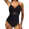 Women's Swimwear Swimsuits For Women Mesh Sexy Cut Out Swimming Suit Push Up Bathing Suits Crochet Bikini