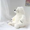 Ours polaire blanc en peluche de style pour grue hine