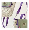 Tassen mama tas nieuwe naad baby kinderen kleuterschool schooltas met hangschattige baby bloemen bloemen single schouder messenger handtassen voor vrouwen