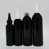 Бутылки для хранения 30 шт. 100 мл 150 мл 200 мл 250 мл пустой черный лосьон пластик с шампунем из круга